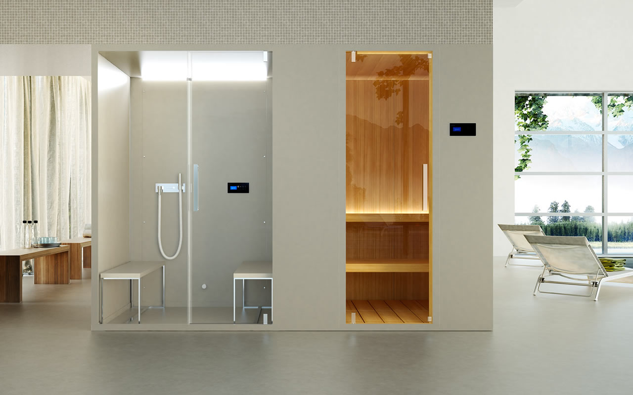 Glass1989: soluzioni bagno su misura, con qualità e design made in ... Vasca cabinata idromassaggio
